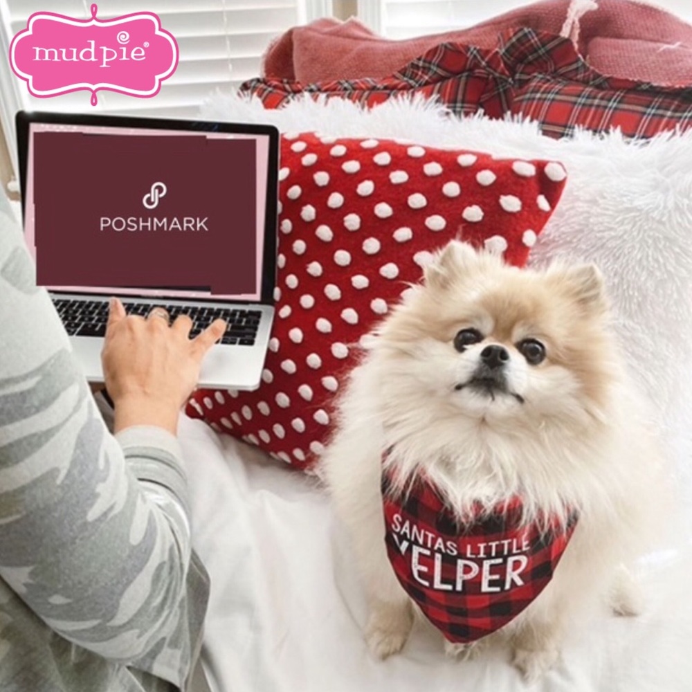 Mud Pie Howl-iday Bandana Collar